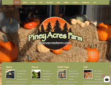 Tablet Screenshot of pineyacresfarm.com